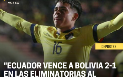 «Título: Ecuador vence a Bolivia 2-1 en las Eliminatorias al Mundial 2026 en La Paz»