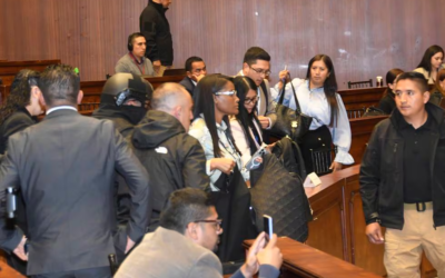 No me voy a prestar para el show que quieren hacer, dijo la fiscal Diana Salazar al abandonar la Comisión de Fiscalización y antes de que Ronny Aleaga comparezca.